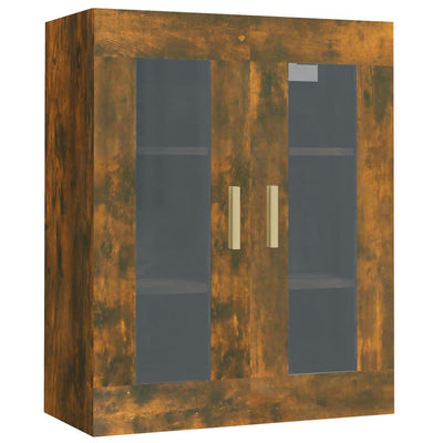 Hanging Wall Cabinet Smoked Oak 69.5x34x90 cm