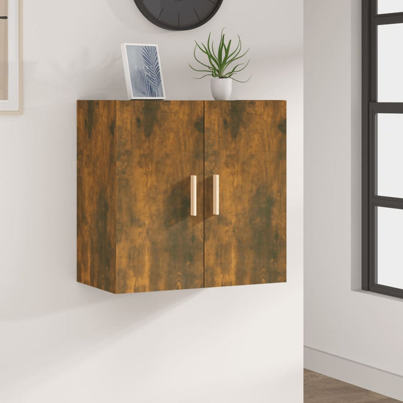 Wall Cabinet Smoked Oak 60x30x60 cm Engineered Wood