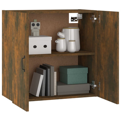 Wall Cabinet Smoked Oak 60x31x60 cm Engineered Wood