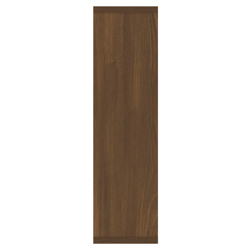 Mirror Cabinet with LED Brown Oak 76x15x55 cm