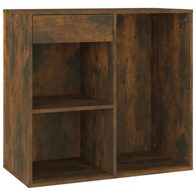 Cosmetic Cabinet Smoked Oak 80x40x75 cm Engineered Wood