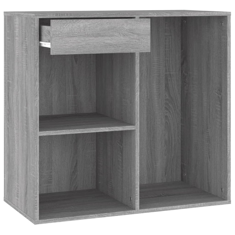 Cosmetic Cabinet Grey Sonoma 80x40x75 cm Engineered Wood