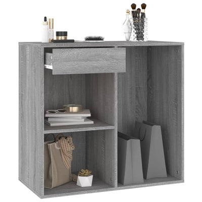 Cosmetic Cabinet Grey Sonoma 80x40x75 cm Engineered Wood