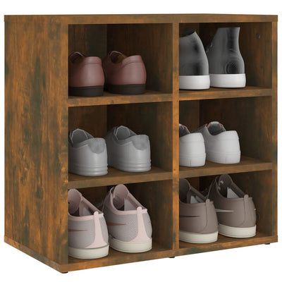 Shoe Cabinet Smoked Oak 52.5x30x50 cm