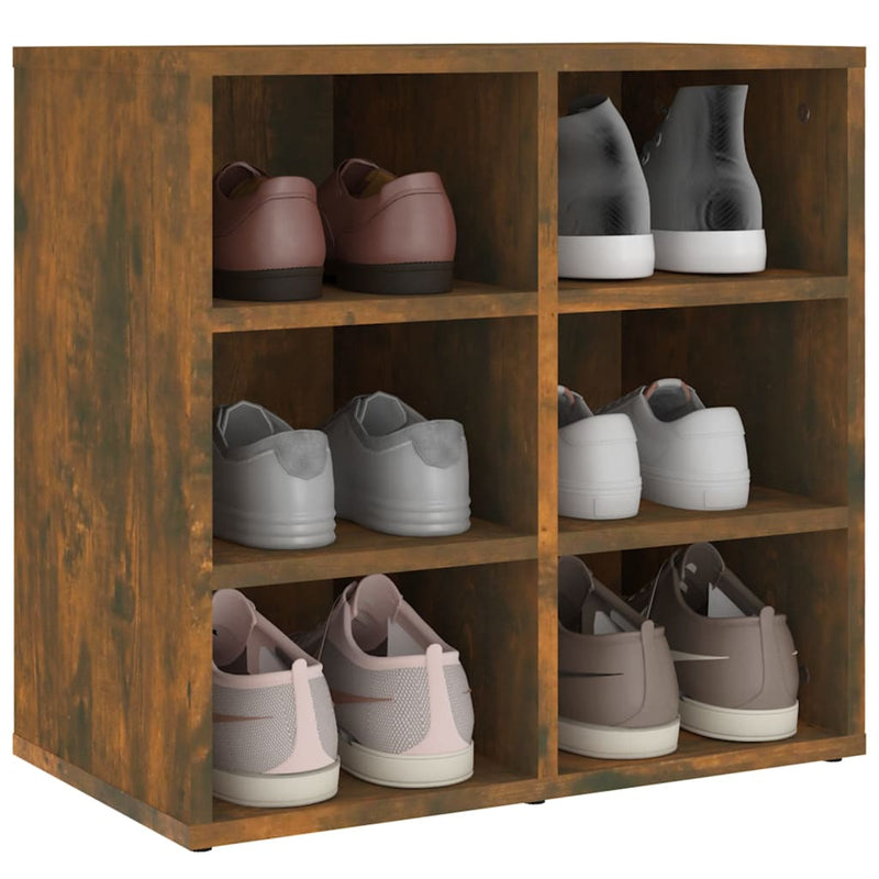 Shoe Cabinet Smoked Oak 52.5x30x50 cm