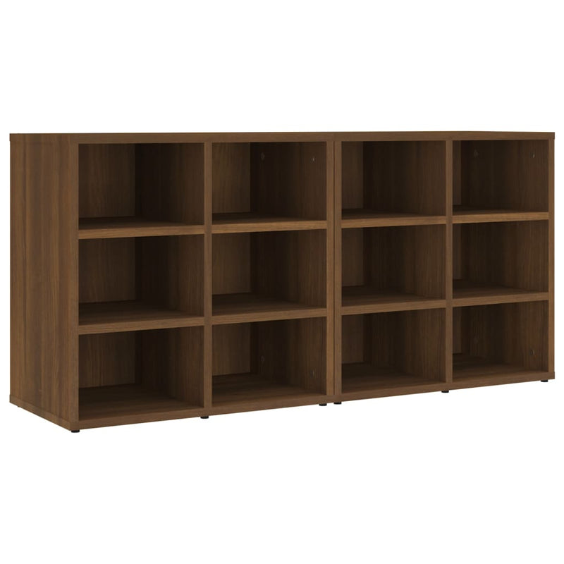 Shoe Cabinets 2 pcs Brown Oak 52.5x30x50 cm