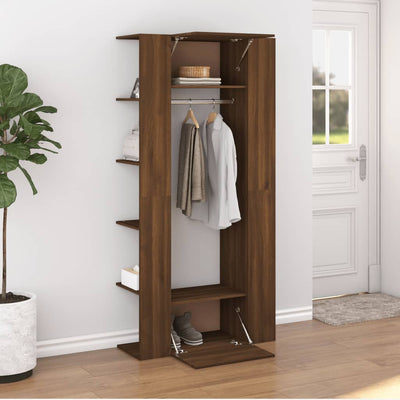 Hallway Cabinet Brown Oak 97.5x37x99 cm Engineered Wood