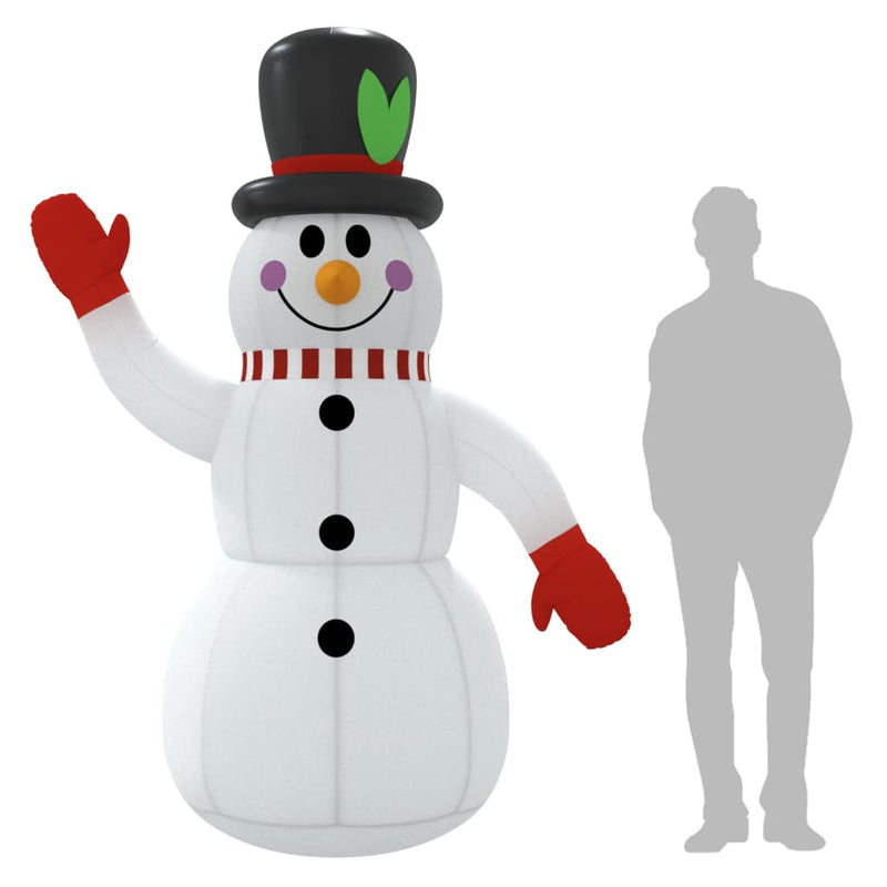 Christmas Inflatable Snowman with LEDs 240 cm