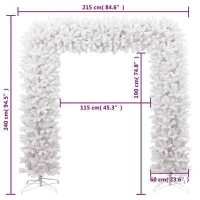 Christmas Tree Arch White 240 cm