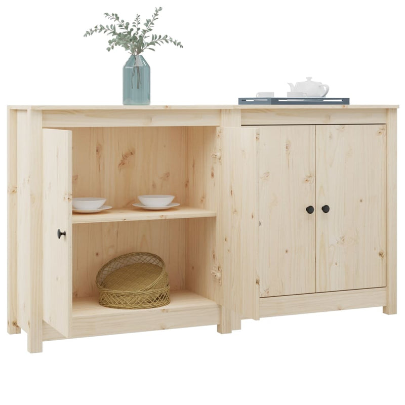 Sideboards 2 pcs 70x35x80 cm Solid Wood Pine