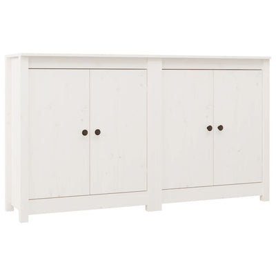 Sideboards 2 pcs White 70x35x80 cm Solid Wood Pine