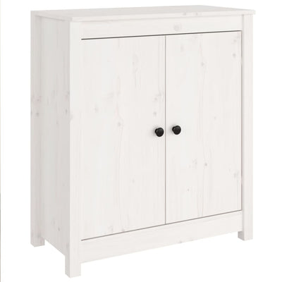 Sideboards 2 pcs White 70x35x80 cm Solid Wood Pine