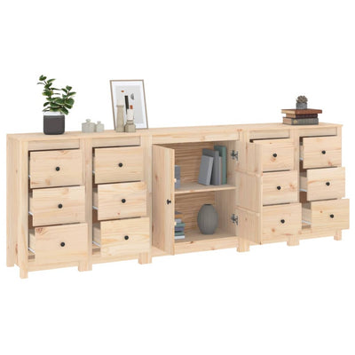 Sideboard 230x35x80 cm Solid Wood Pine