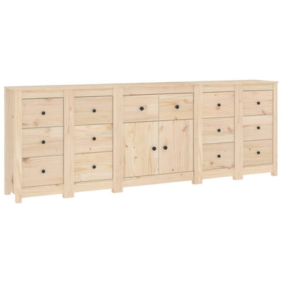 Sideboard 230x35x80 cm Solid Wood Pine