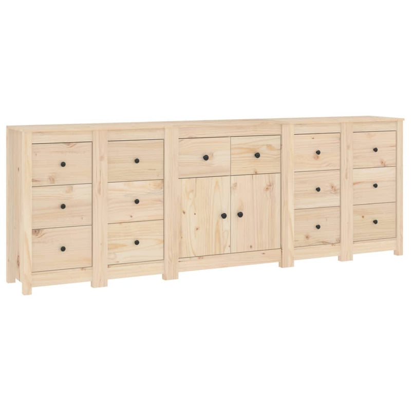 Sideboard 230x35x80 cm Solid Wood Pine