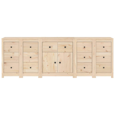 Sideboard 230x35x80 cm Solid Wood Pine