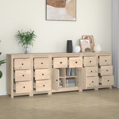 Sideboard 230x35x80 cm Solid Wood Pine