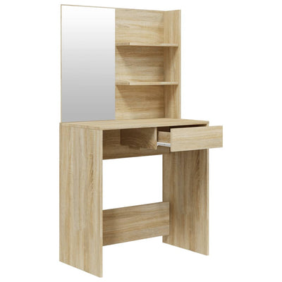 Dressing Table Set Sonoma Oak 74.5x40x141 cm