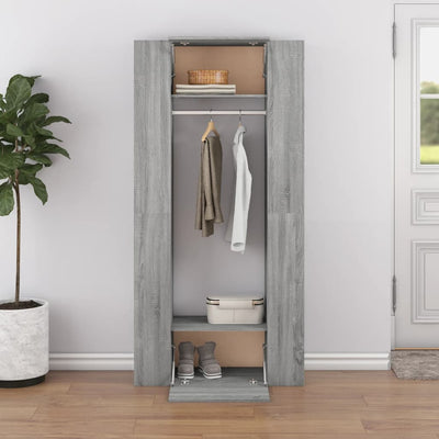 Hallway Cabinets 2 pcs Grey Sonoma Engineered Wood