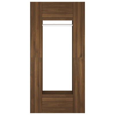 Hallway Cabinets 2 pcs Brown Oak Engineered Wood