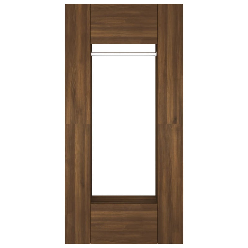 Hallway Cabinets 2 pcs Brown Oak Engineered Wood