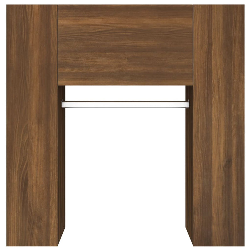 Hallway Cabinets 2 pcs Brown Oak Engineered Wood