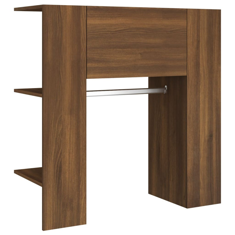 Hallway Cabinets 2 pcs Brown Oak Engineered Wood