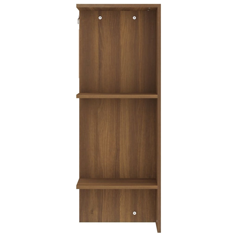 Hallway Cabinets 2 pcs Brown Oak Engineered Wood