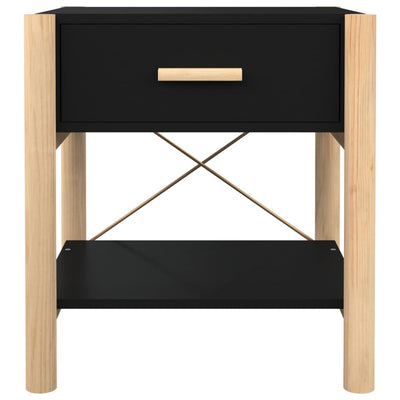 Bedside Tables 2pcs Black 42x38x45 cm Engineered Wood