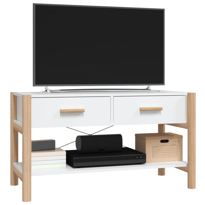 TV Cabinet White 82x38x45 cm Engineered Wood