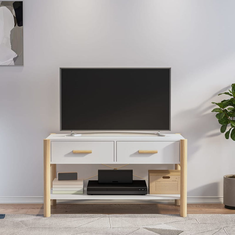 TV Cabinet White 82x38x45 cm Engineered Wood