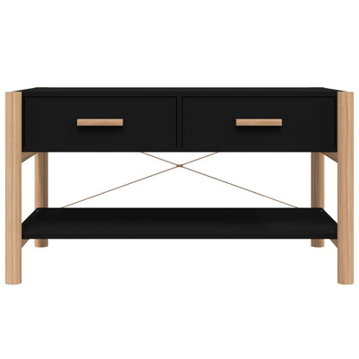 Coffee Table Black 82x48x45 cm Engineered Wood