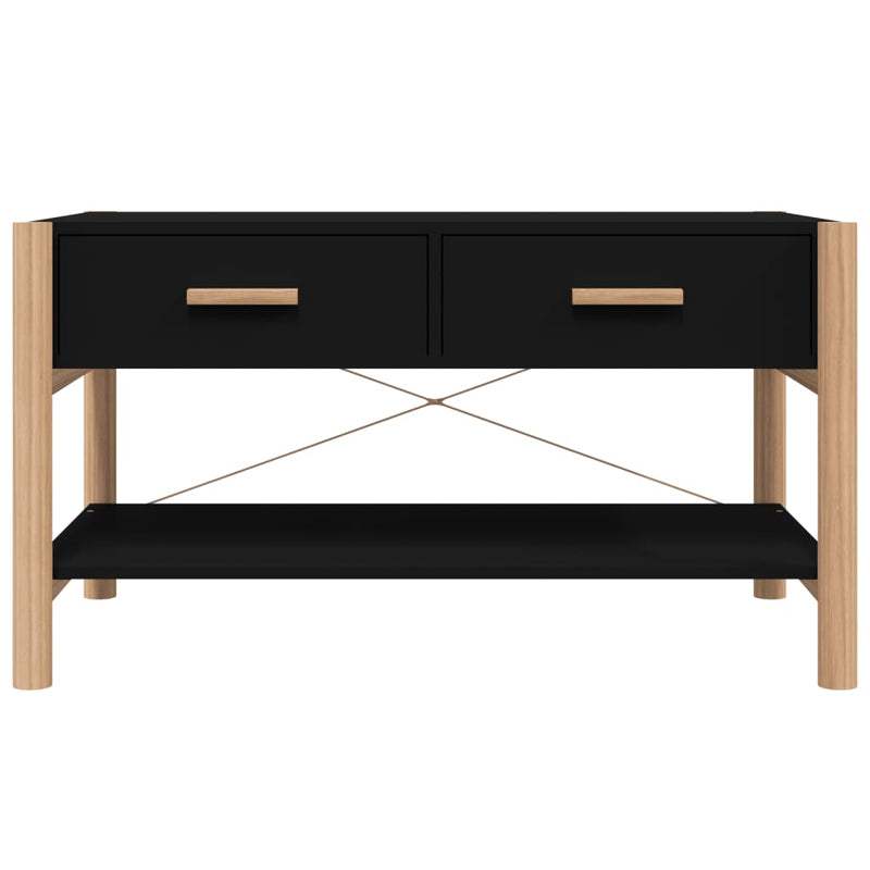 Coffee Table Black 82x48x45 cm Engineered Wood