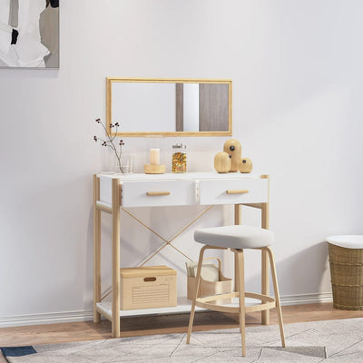 Console Table White 82x38x75 cm Engineered Wood