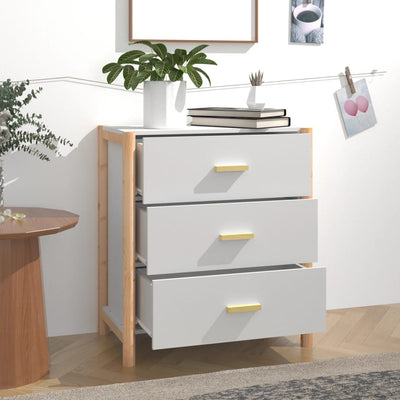 Sideboard White 62x38x70 cm Engineered Wood