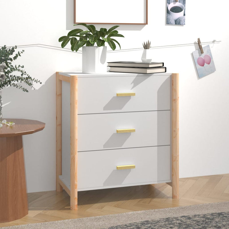 Sideboard White 62x38x70 cm Engineered Wood