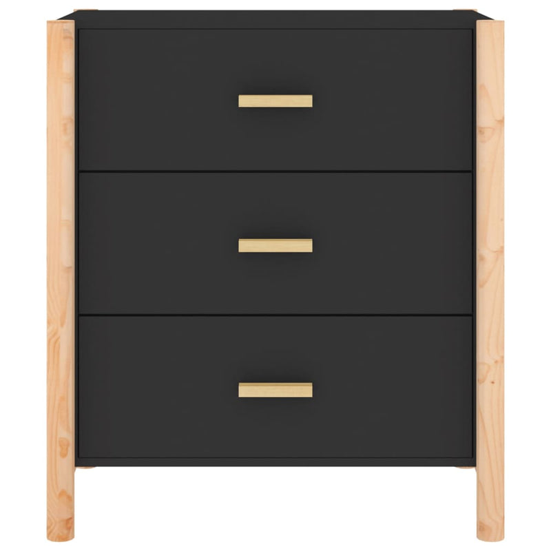 Sideboard Black 62x38x70 cm Engineered Wood