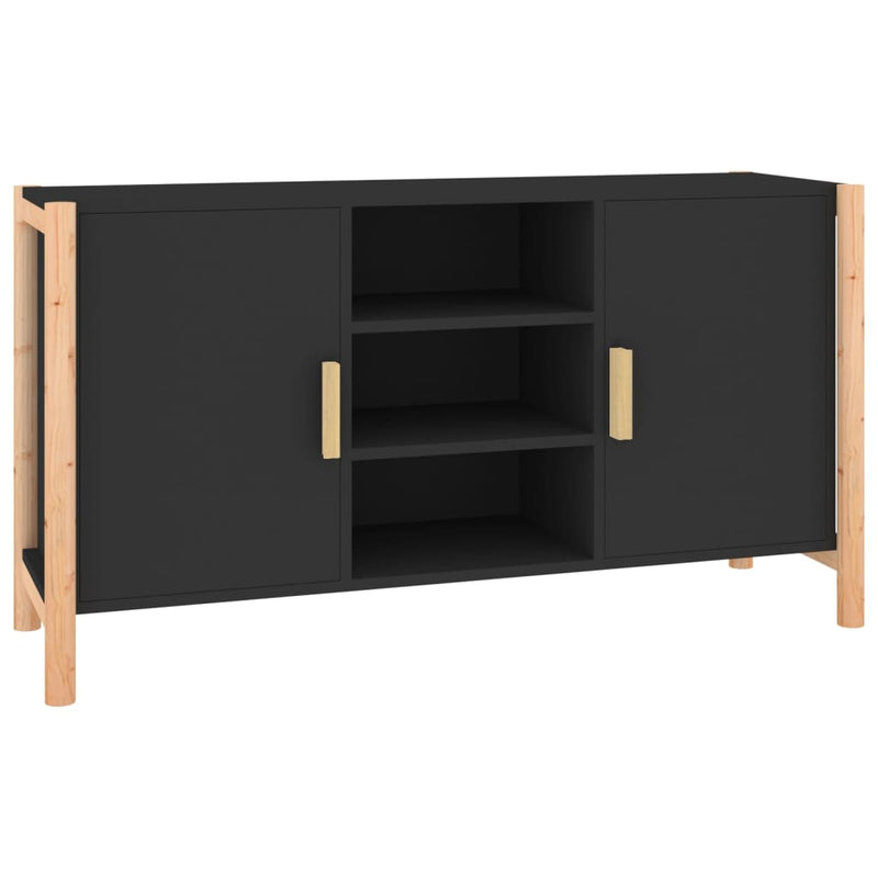 Sideboard Black 107x38x60 cm Engineered Wood