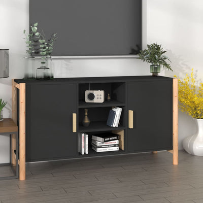 Sideboard Black 107x38x60 cm Engineered Wood