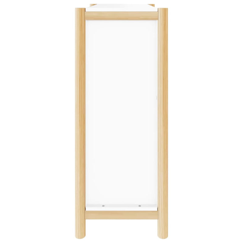 Shoe Cabinet White 57.5x33x80 cm Engineered Wood