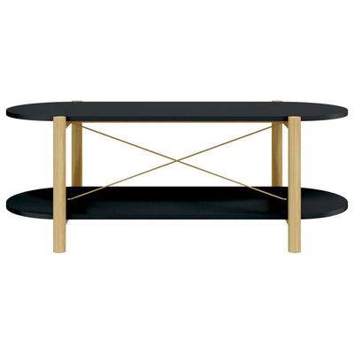 Coffee Table Black 110x48x40 cm Engineered Wood