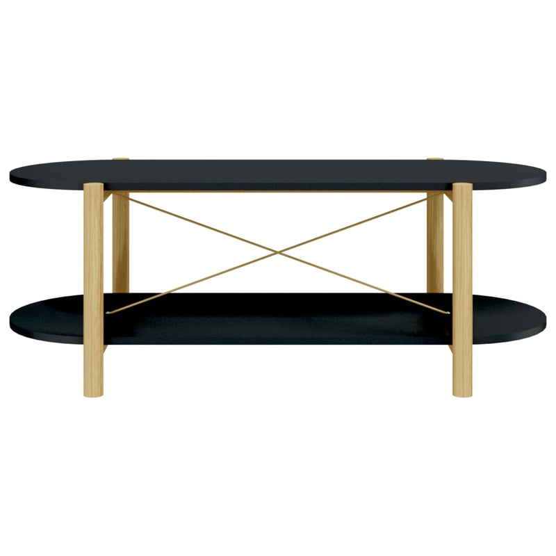 Coffee Table Black 110x48x40 cm Engineered Wood