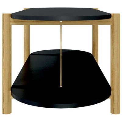 Coffee Table Black 110x48x40 cm Engineered Wood