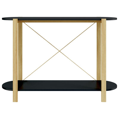 Console Table Black 110x38x75 cm Engineered Wood