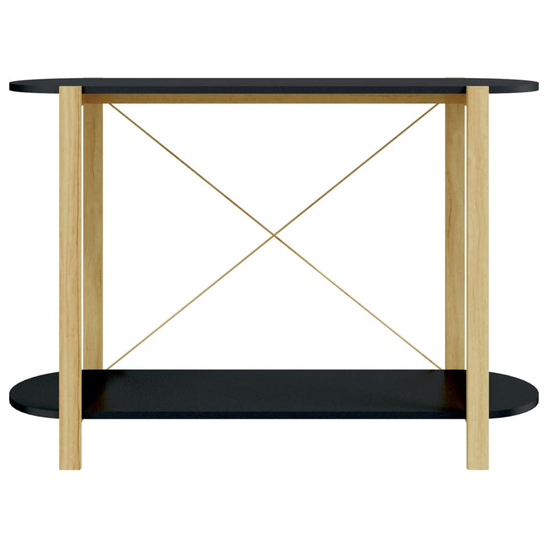 Console Table Black 110x38x75 cm Engineered Wood