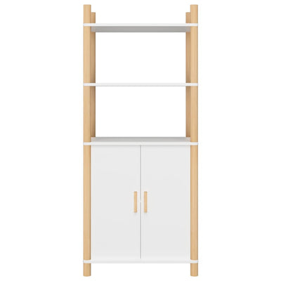 Highboard White 60x40x141 cm Engineered Wood