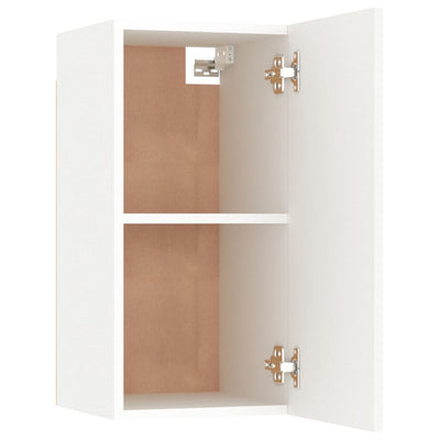7 Piece TV Cabinet Set White Engineered Wood