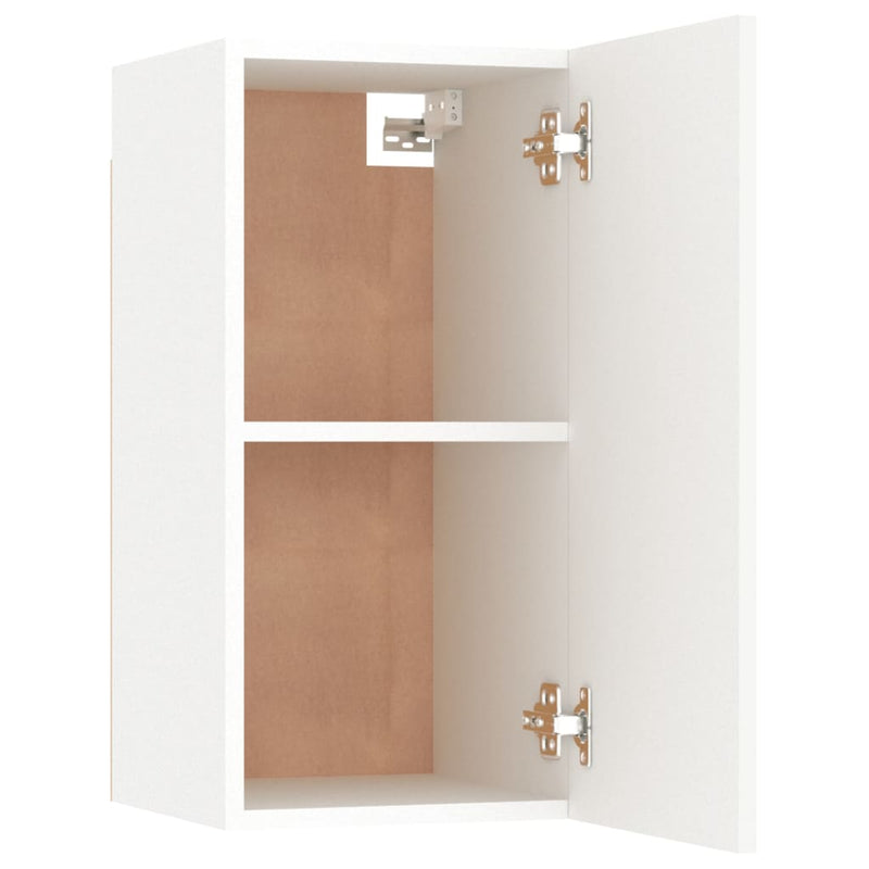7 Piece TV Cabinet Set White Engineered Wood