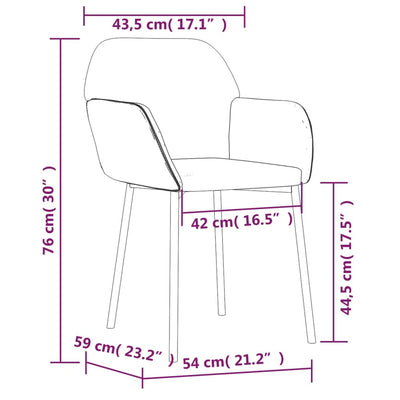 Dining Chairs 2 pcs Cream Velvet