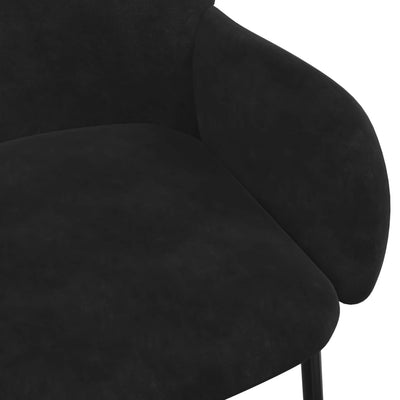 Dining Chairs 2 pcs Black Velvet